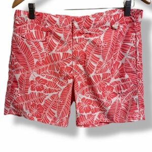 Ibiza Ocean Club Pink Tropical Swim Trunks Board Shorts Size 32
